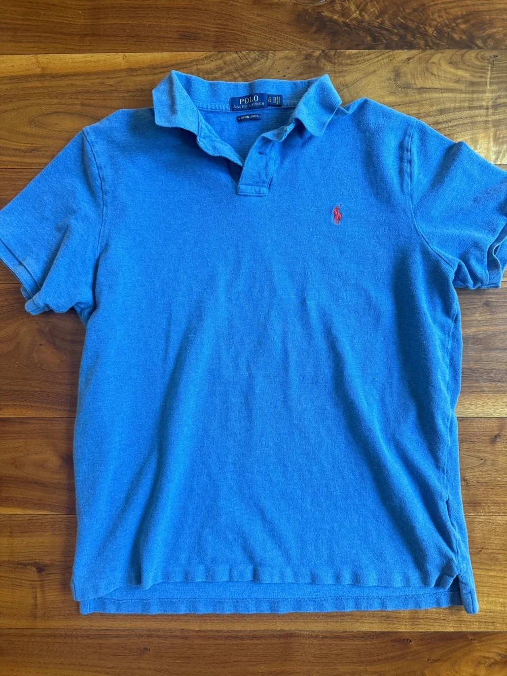 Ralph Lauren Bright Blue Polo with Red Pony